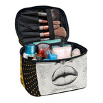 African Woman Print Travel Makeup Bag