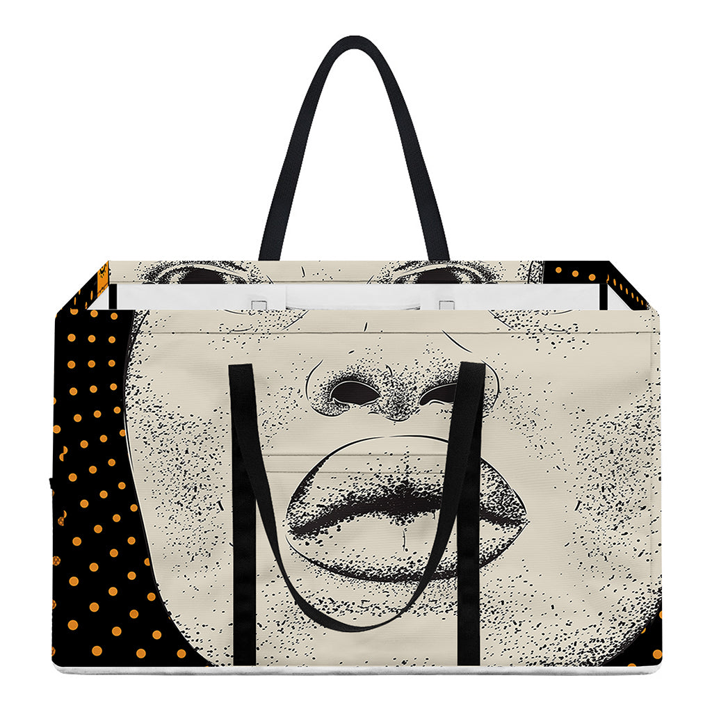 African Woman Print Utility Tote Bag
