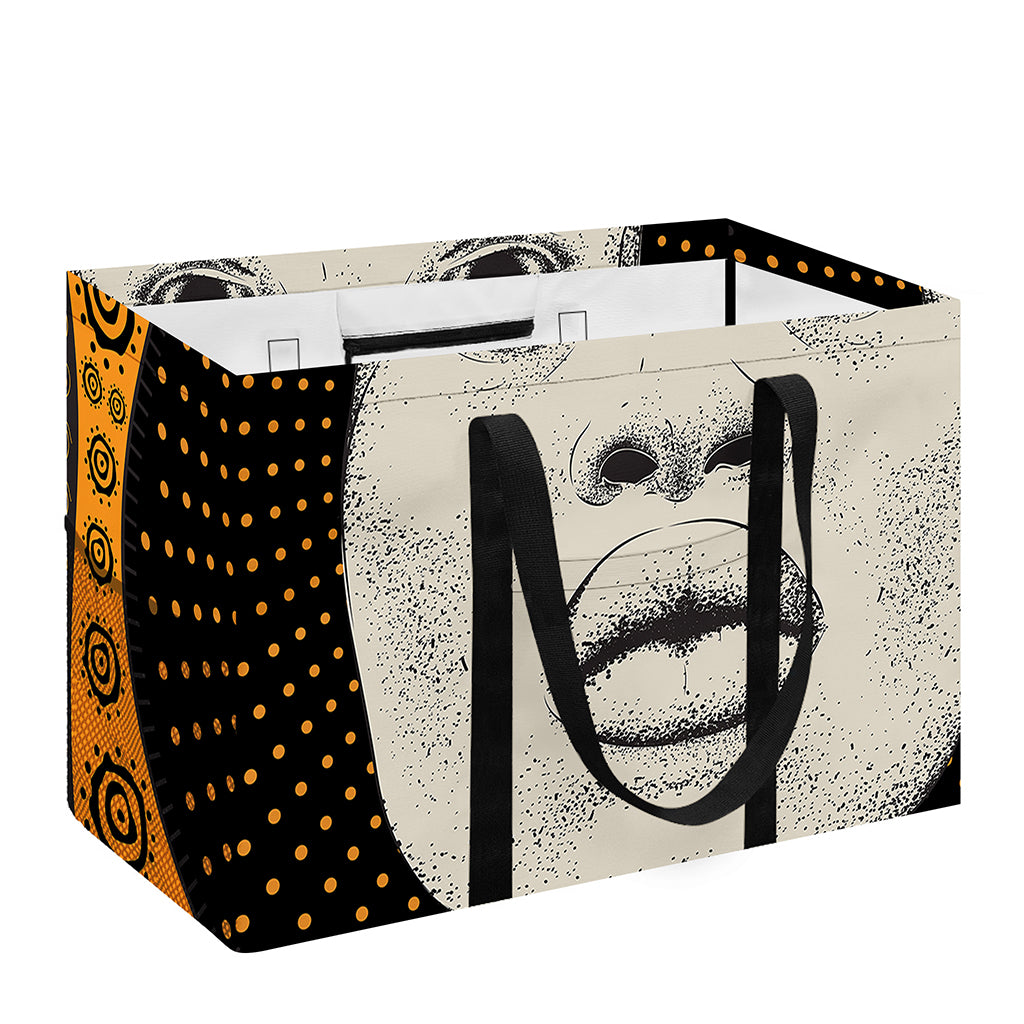African Woman Print Utility Tote Bag