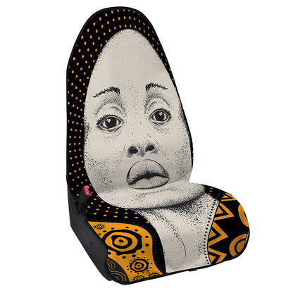African Woman Print Waterproof Car Seat Cover