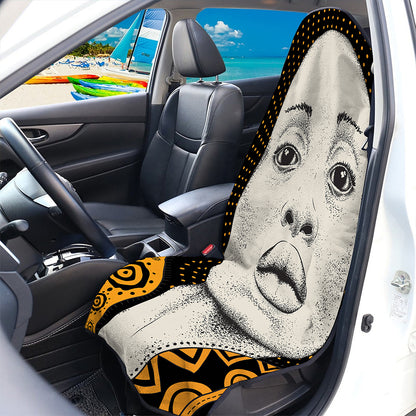 African Woman Print Waterproof Car Seat Cover