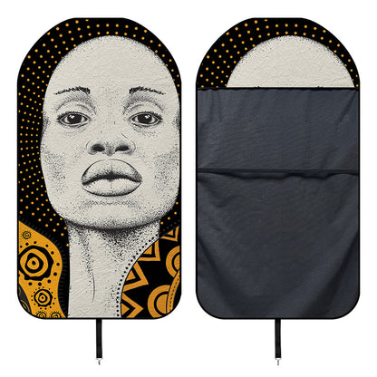 African Woman Print Waterproof Car Seat Cover