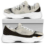 African Woman Print White Chunky Shoes