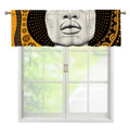 African Woman Print Window Valance