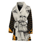 African Woman Print Women's Bathrobe