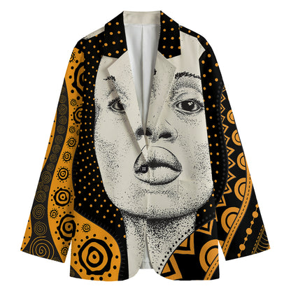African Woman Print Women's Blazer