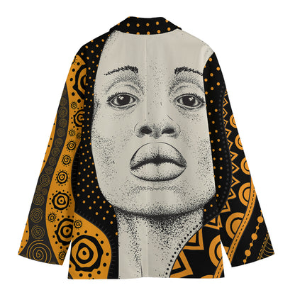 African Woman Print Women's Blazer