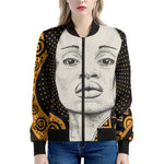 African Woman Print Women's Bomber Jacket