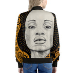 African Woman Print Women's Bomber Jacket