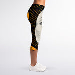 African Woman Print Women's Capri Leggings