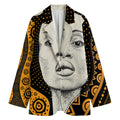 African Woman Print Women's Cotton Blazer