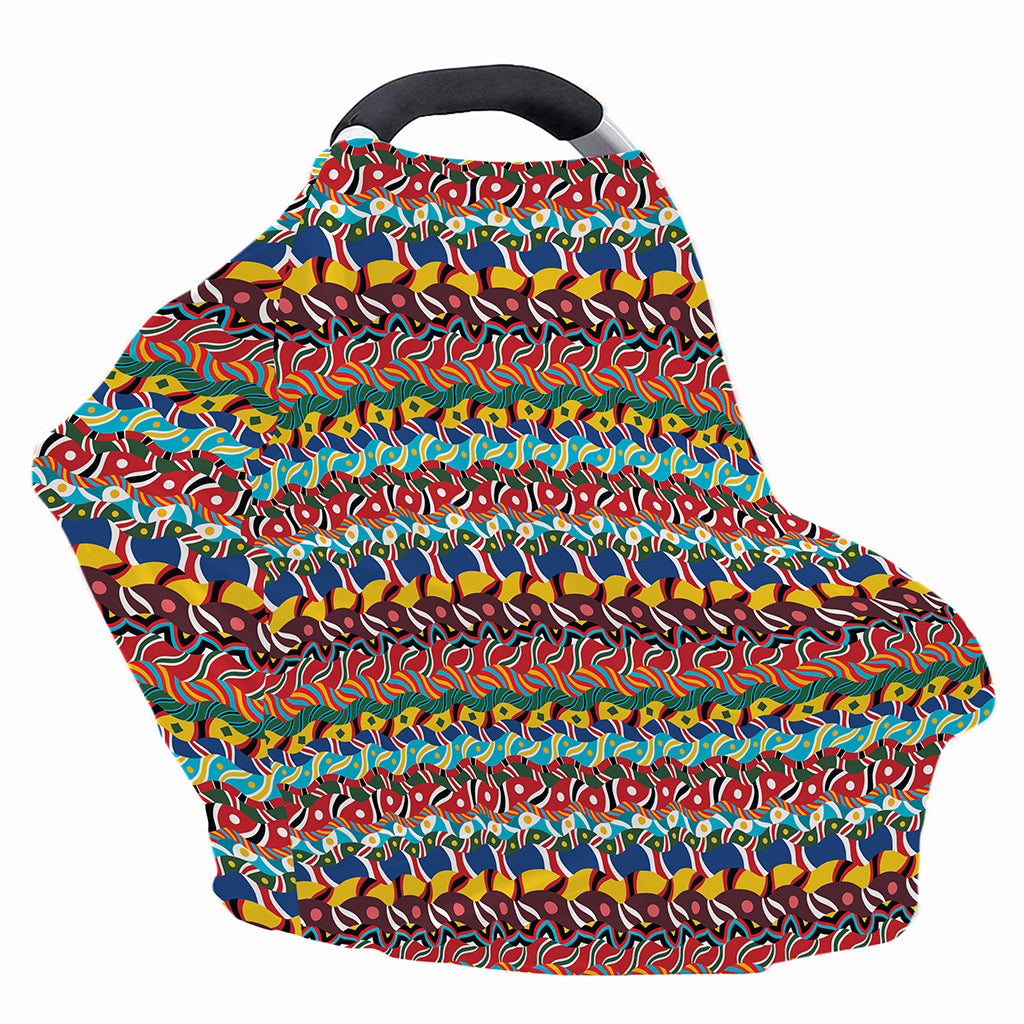 Afro African Ethnic Pattern Print Baby Seat Cover