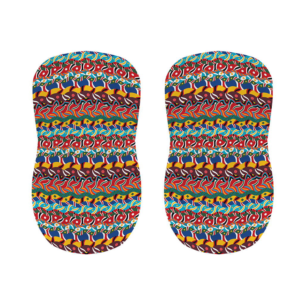 Afro African Ethnic Pattern Print Bar Stool Covers