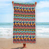 Afro African Ethnic Pattern Print Beach Towel