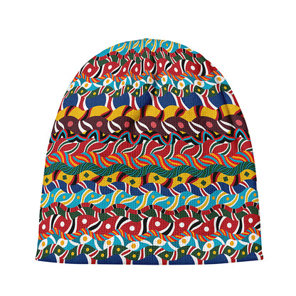 Afro African Ethnic Pattern Print Beanie