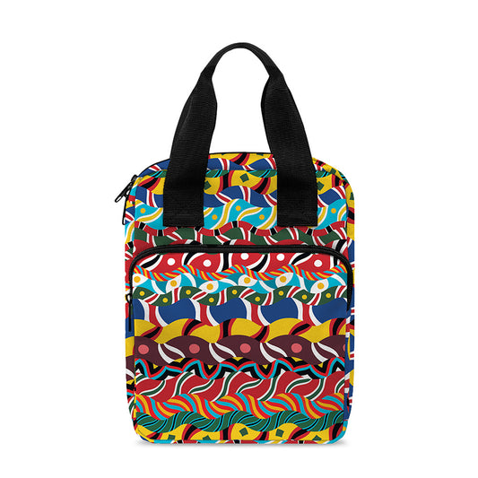 Afro African Ethnic Pattern Print Bible Tote Bag
