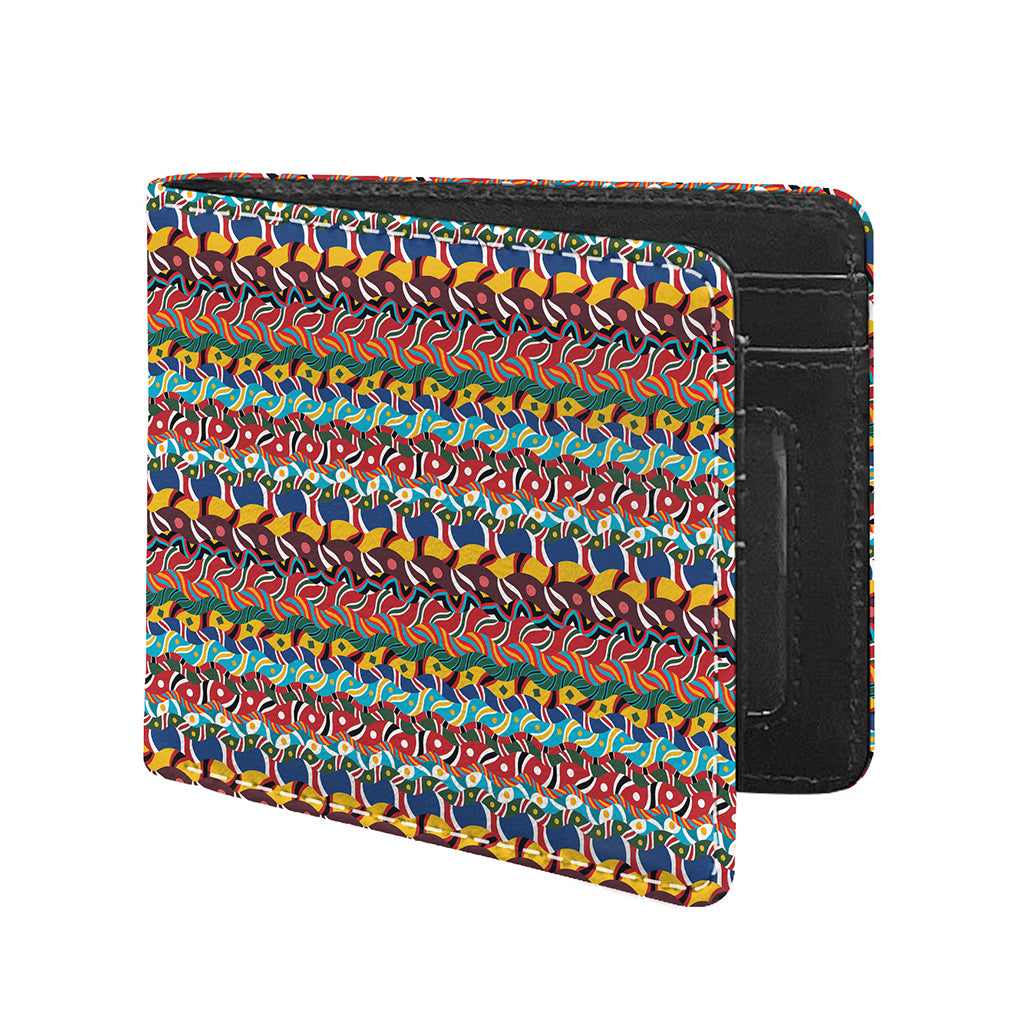 Afro African Ethnic Pattern Print Bifold Wallet