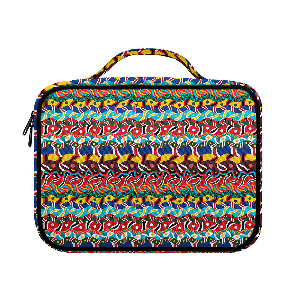 Afro African Ethnic Pattern Print Briefcase Bible Bag