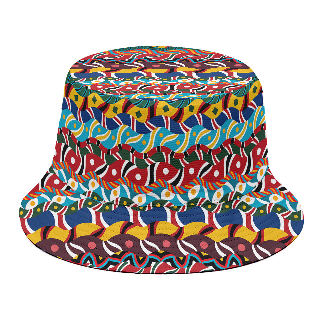 Afro African Ethnic Pattern Print Bucket Hat