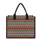Afro African Ethnic Pattern Print Canvas Tote Bag