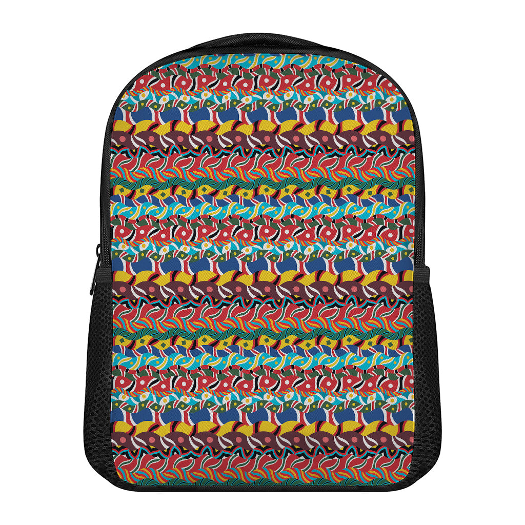 Afro African Ethnic Pattern Print Casual Backpack