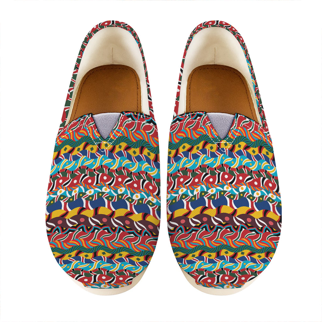 Afro African Ethnic Pattern Print Casual Shoes