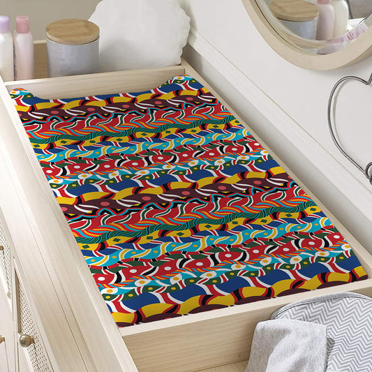 Afro African Ethnic Pattern Print Changing Pad Cover