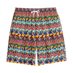 Afro African Ethnic Pattern Print Cotton Shorts