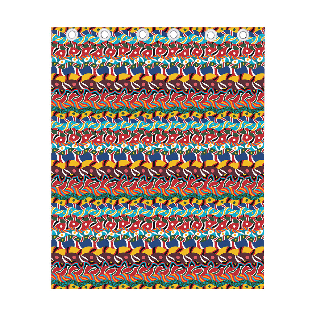 Afro African Ethnic Pattern Print Curtain