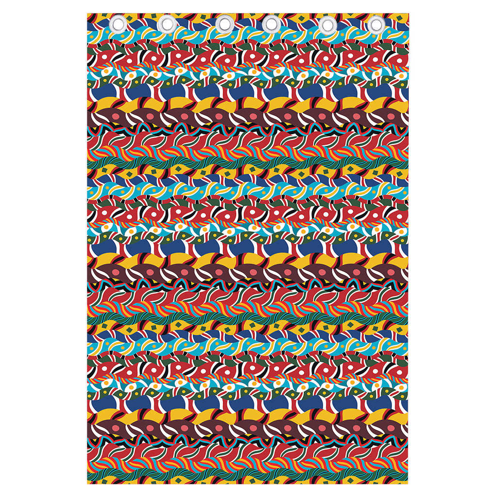 Afro African Ethnic Pattern Print Curtain