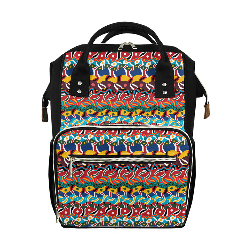 Afro African Ethnic Pattern Print Diaper Bag