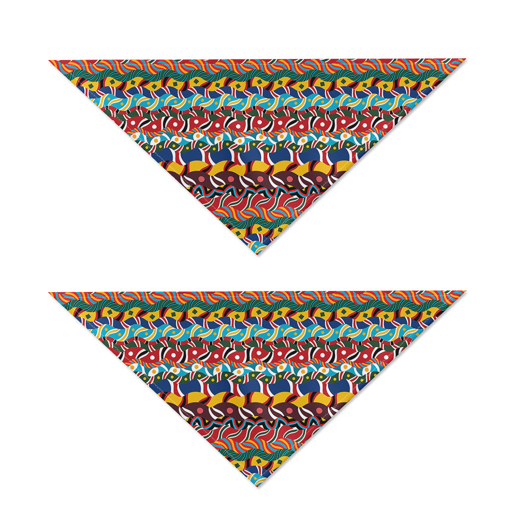 Afro African Ethnic Pattern Print Dog Bandana