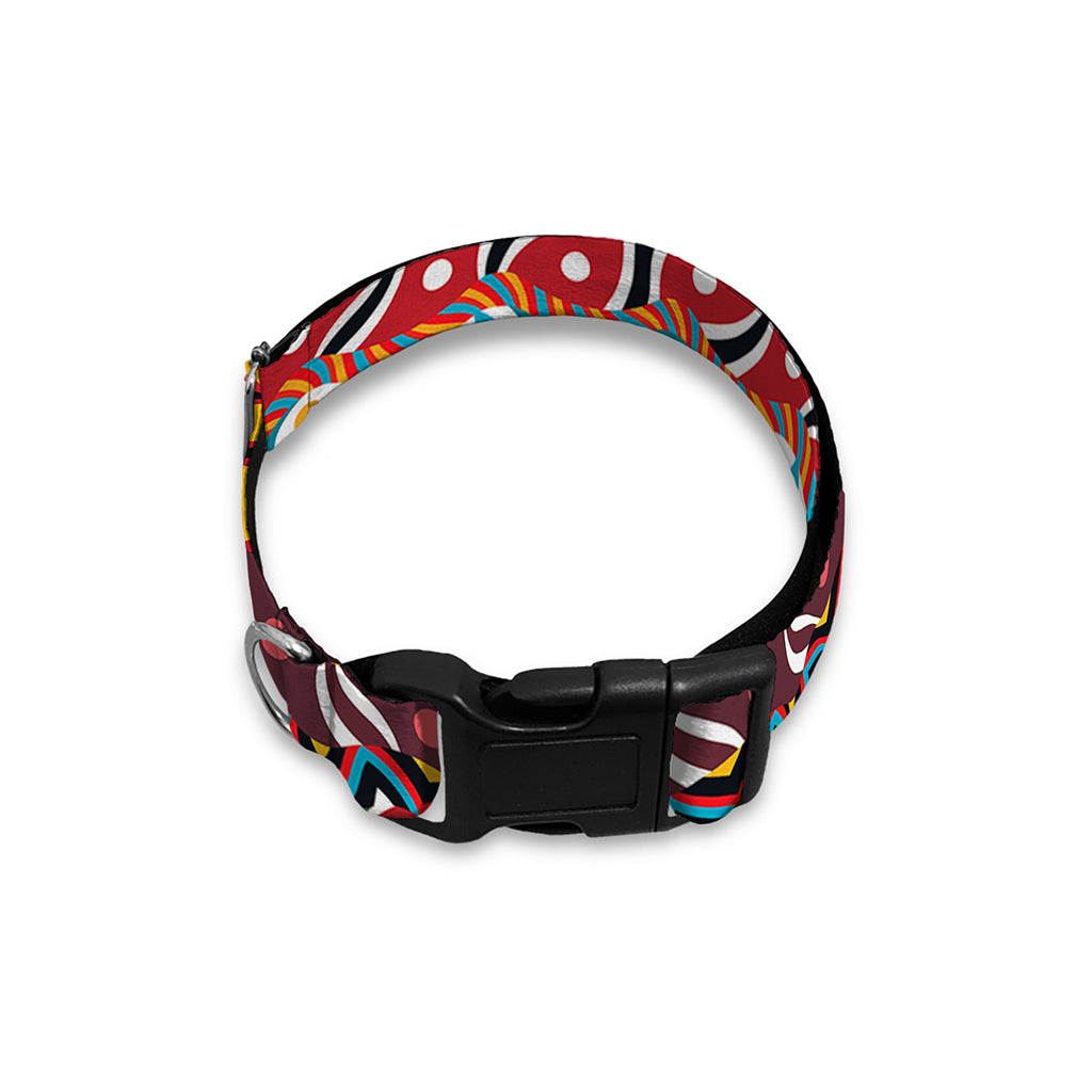Afro African Ethnic Pattern Print Dog Collar