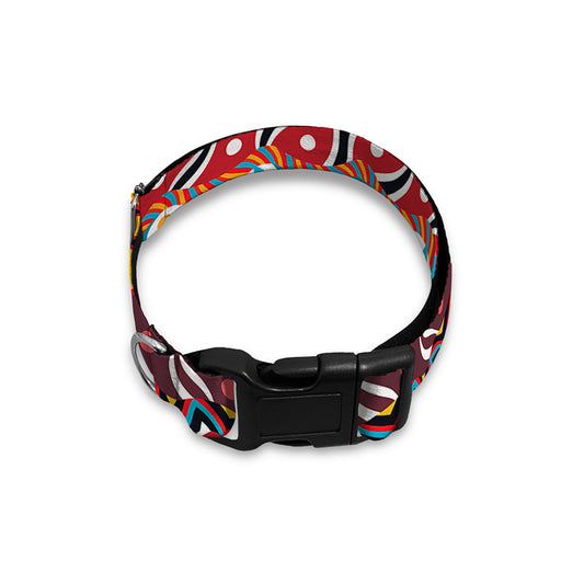 Afro African Ethnic Pattern Print Dog Collar