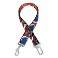 Afro African Ethnic Pattern Print Dog Seat Belt
