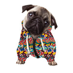Afro African Ethnic Pattern Print Dog Zip Up Hoodie