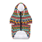 Afro African Ethnic Pattern Print Dog Zip Up Hoodie