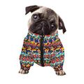 Afro African Ethnic Pattern Print Dog Zip Up Jacket