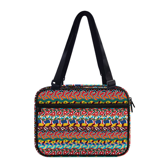 Afro African Ethnic Pattern Print Double Strap Bible Bag