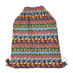 Afro African Ethnic Pattern Print Drawstring Bag