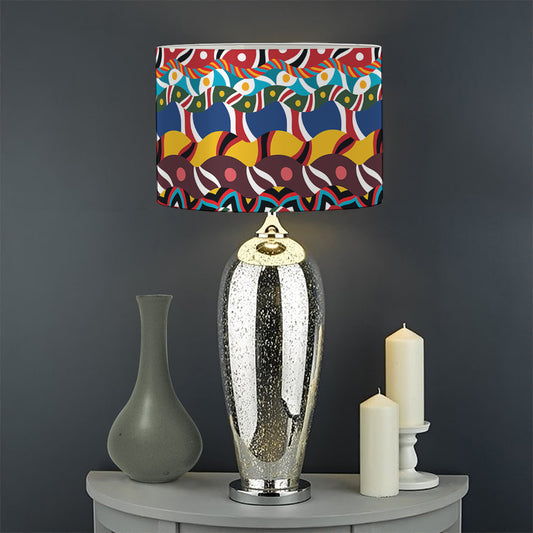 Afro African Ethnic Pattern Print Drum Lamp Shade