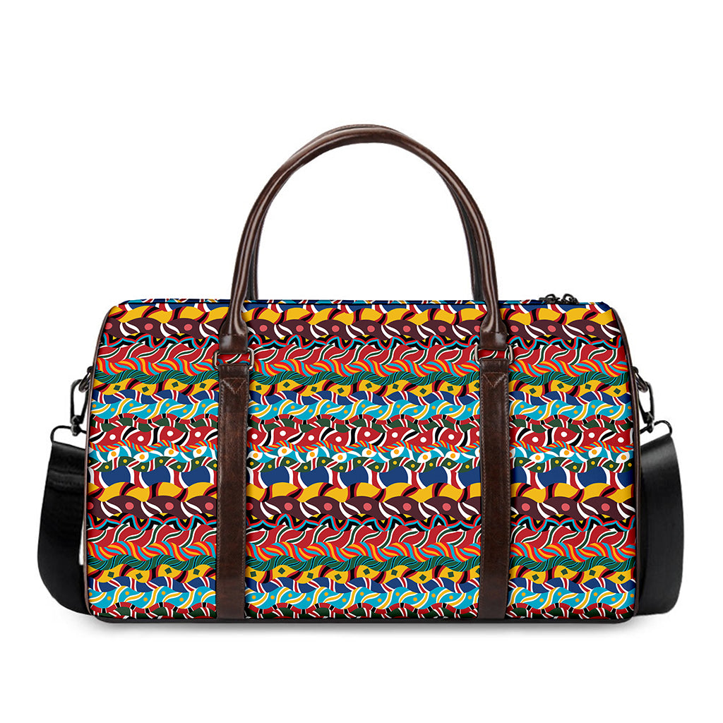 Afro African Ethnic Pattern Print Duffle Bag