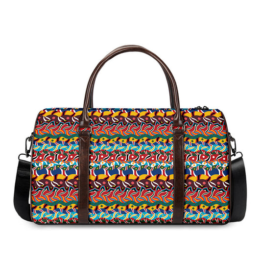Afro African Ethnic Pattern Print Duffle Bag