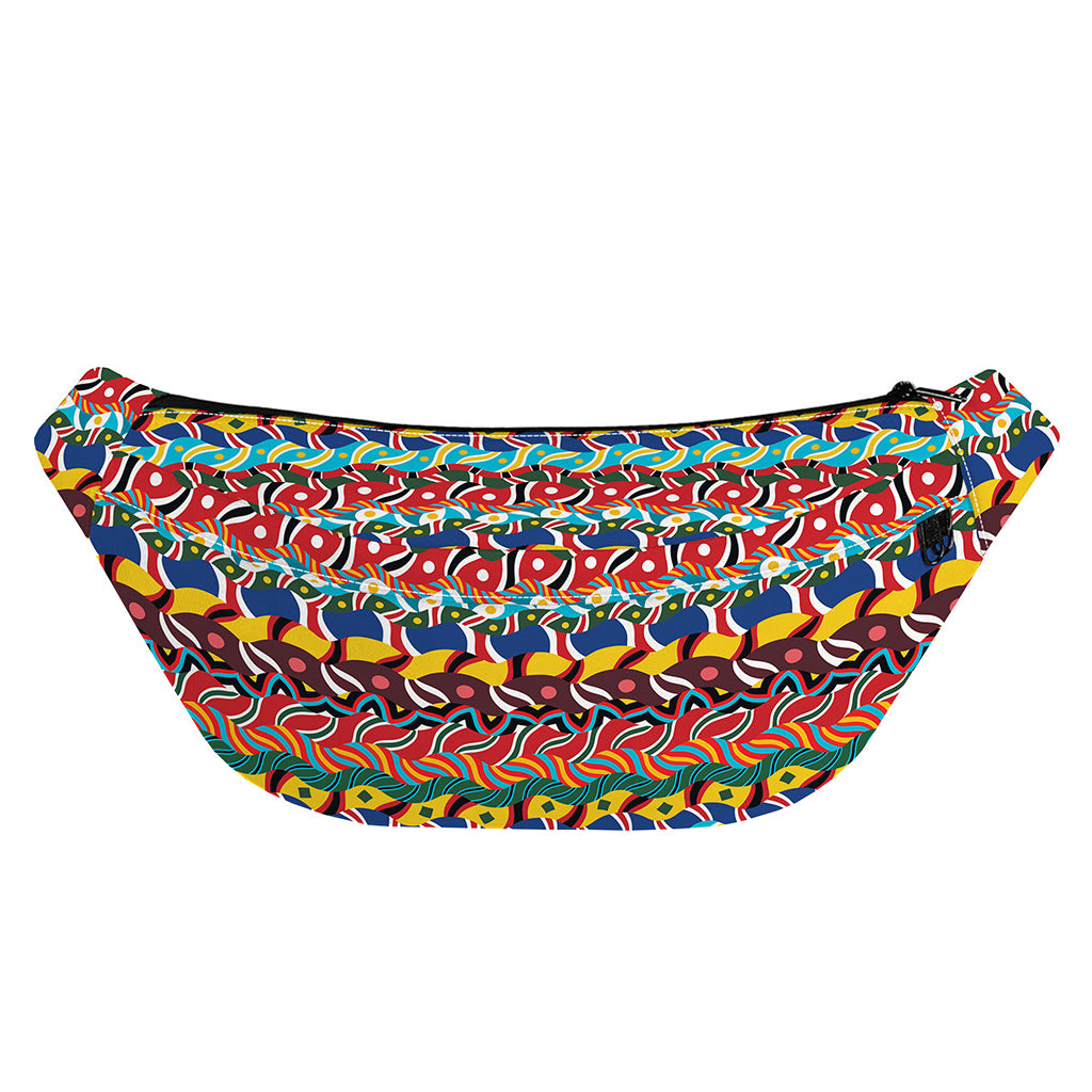 Afro African Ethnic Pattern Print Fanny Pack