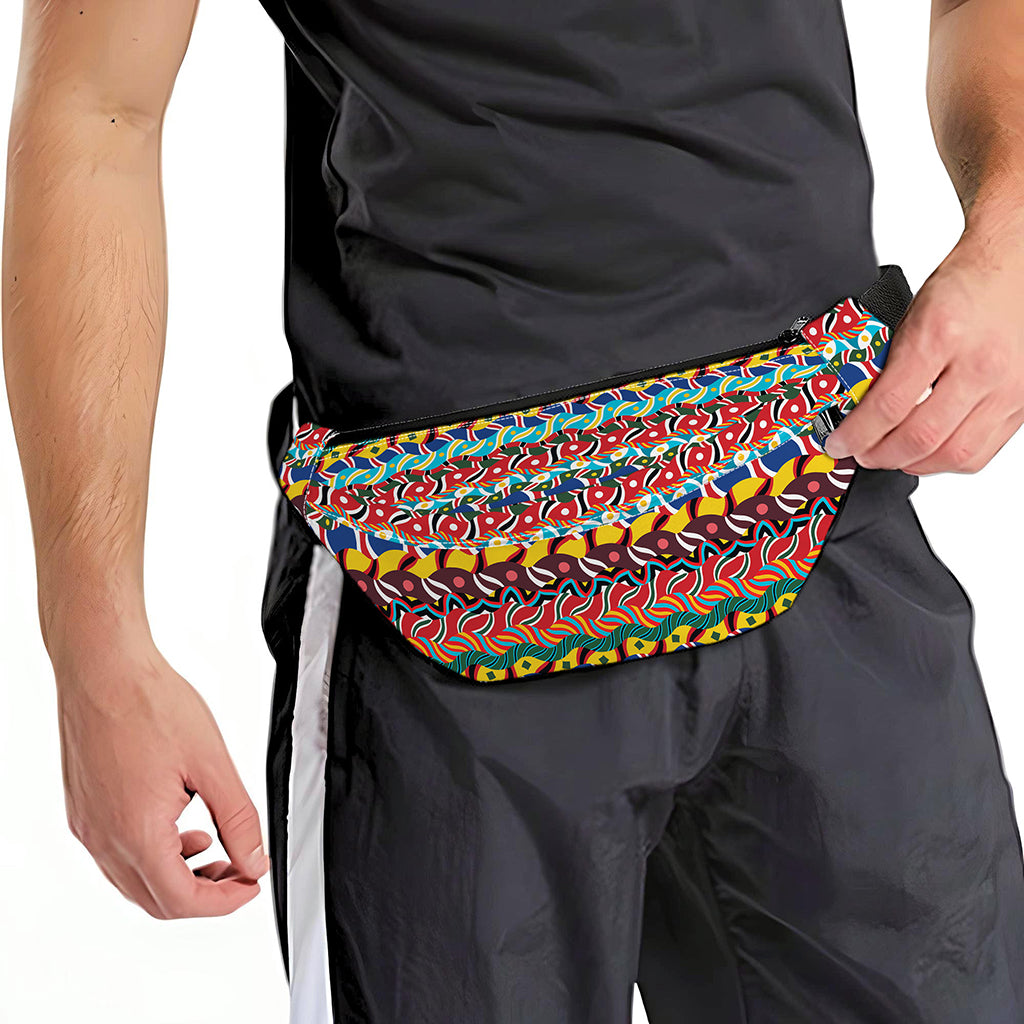 Afro African Ethnic Pattern Print Fanny Pack