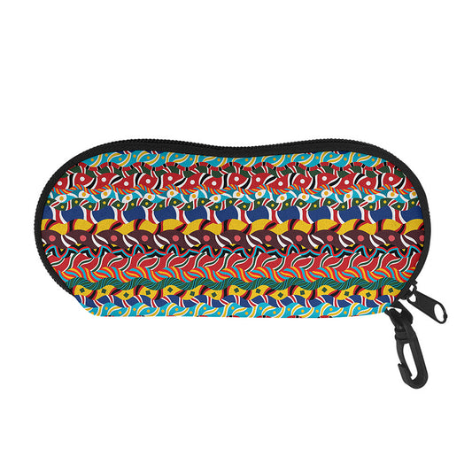 Afro African Ethnic Pattern Print Glasses Case