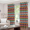 Afro African Ethnic Pattern Print Grommet Curtains