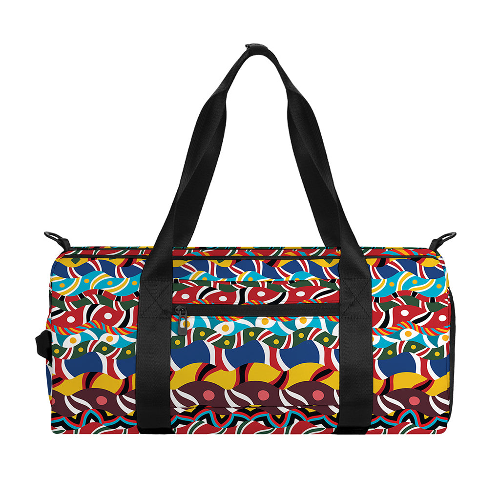 Afro African Ethnic Pattern Print Gym Bag