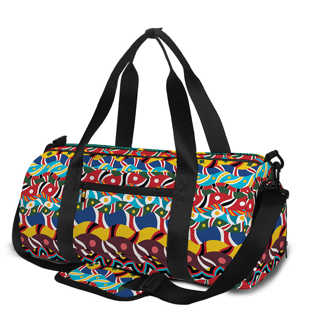 Afro African Ethnic Pattern Print Gym Bag