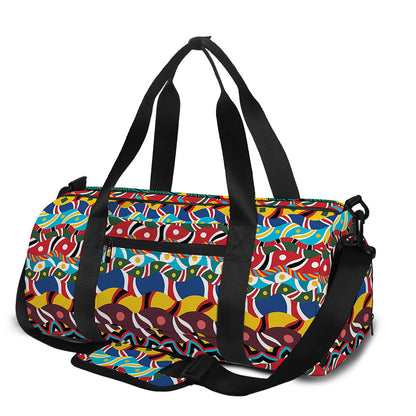 Afro African Ethnic Pattern Print Gym Bag